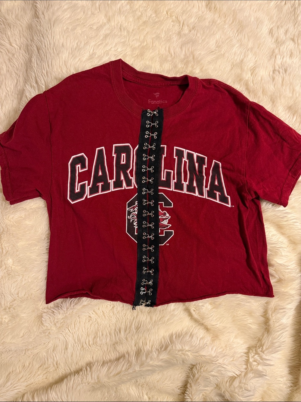 Fanatics Garnet University of South Carolina Cropped Tee